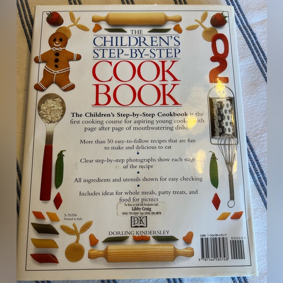 The Children's Step-by-Step Cook Book by Angela Wilkes (1994, Hardcover) - Picture 2 of 4
